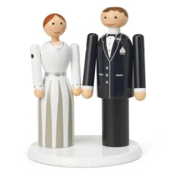 Groom 12 cm blå/sort/hvid