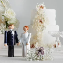 Groom 18 cm blå/svart/hvit