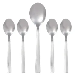 Groovy bestikk dessertsett 5 deler stål