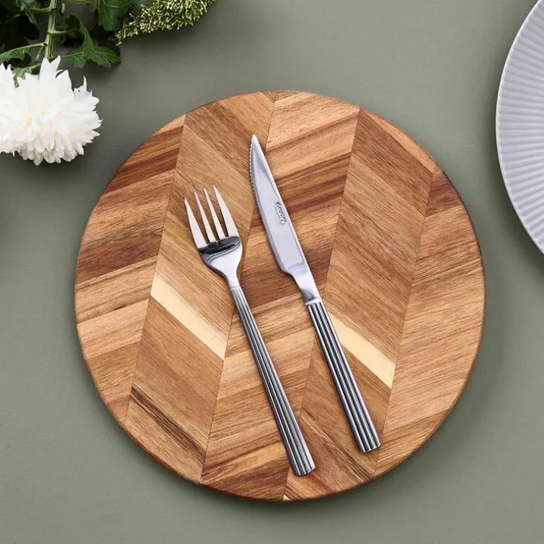 Groovy biffbestikk 8 deler stål