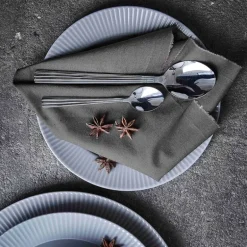 Groovy skje 4 stk polert