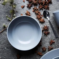 Groovy stentøy skål 14,5x6,5 cm grå