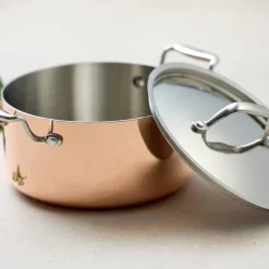 Gryte med lokk 3L kobber