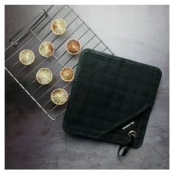 Grytelapp i kanvas m/lomme 25x25 cm