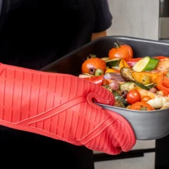 Grytevott silikon 37 cm rød