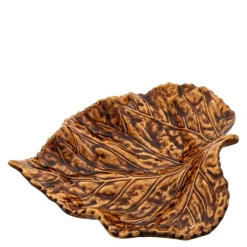 Gudrun skål 17 cm blad lys brun