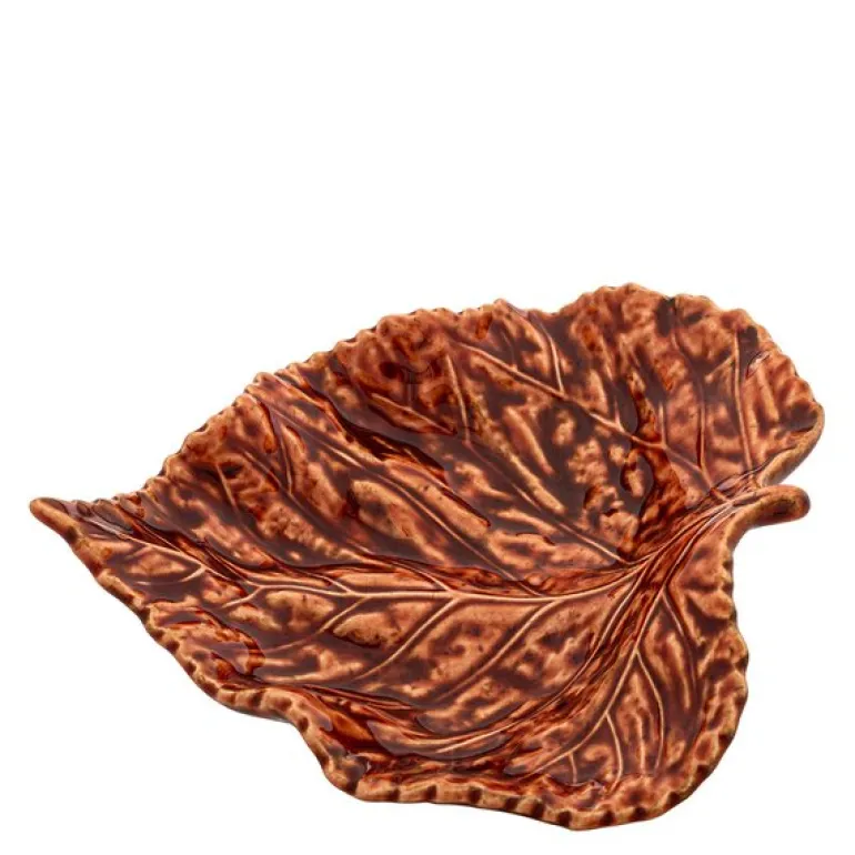 Gudrun skål 17 cm blad oransje