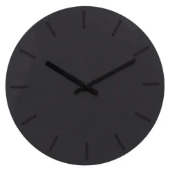 Gunpowder veggklokke 28 cm mørk grå m/svart viser