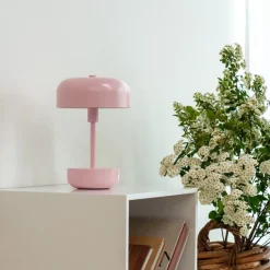 Haipot portable bordlampe 25,7 cm lyserød