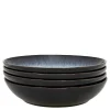 Halo pastaskål 4 stk blå/svart