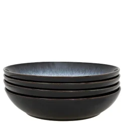 Halo pastaskål 4 stk blå/svart