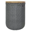 Halo sit puff med oppbevaring 34x45 cm dark grey