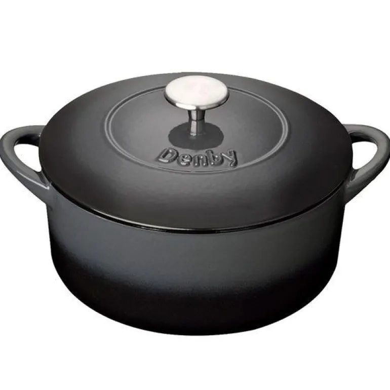 Halo støpejernsgryte 24 cm svart