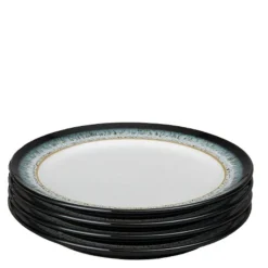 Halo tallerken 24,4 cm 4 stk blå/svart