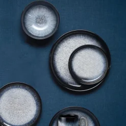 Halo tallerken Coupe 26 cm 4 stk blå/svart