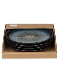 Halo tallerken Coupe 26 cm 4 stk blå/svart