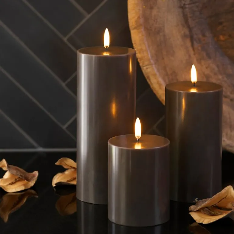 Halvor Bakke LED kubbelys 7,8x10 cm koksgrå