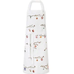 Hammershøi Christmas forkle onesize hvit m/dekor