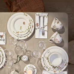 Hammershøi Christmas serviett 45x45 cm 4 stk hvit