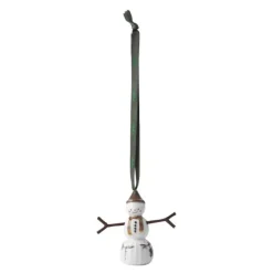 Hammershøi Christmas snøgutt hengende 7 cm hvit m/ dekor