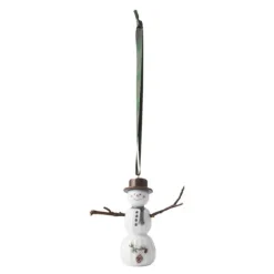 Hammershøi Christmas snømann hengende 9,5 cm hvit m/ dekor