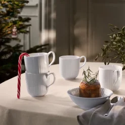 Hammershøi krus 33 cl 4 stk hvit