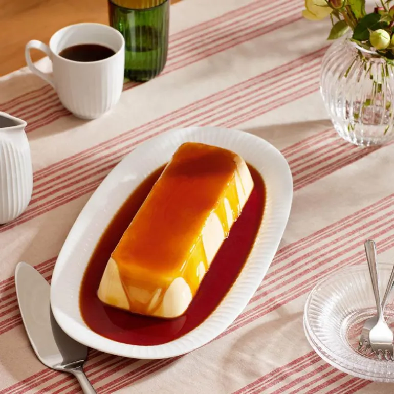 Hammershøi oval serveringsfat 40x22,5 cm hvit