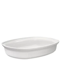 Hammershøi ovnfast fat 32x24 cm hvit