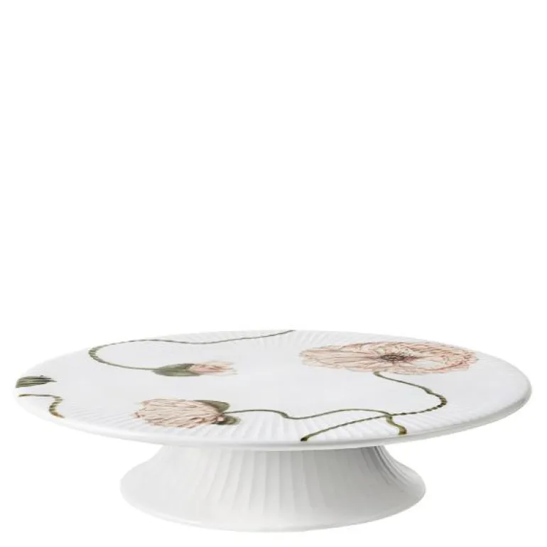 Hammershøi Poppy kakefat 30 cm hvit m/dekor