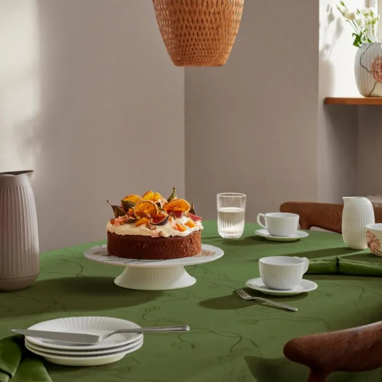 Hammershøi Poppy kakefat 30 cm hvit m/dekor