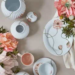 Hammershøi Poppy ovalt fat hvit