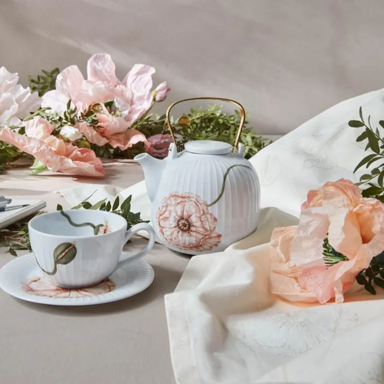 Hammershøi Poppy tekopp m/skål 38 cl hvit