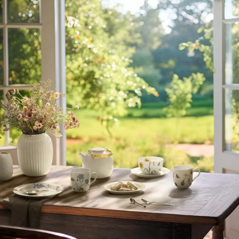 Hammershøi Summer tallerken 22 cm forget me not