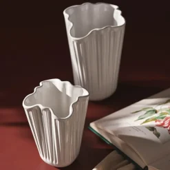 Hammershøi unfold vase 20,5 cm hvit