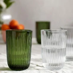 Hammershøi vannglass 37 cl 4 stk grønn