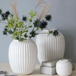 Hammershøi vase 25 cm hvit