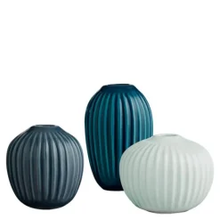 Hammershøi vase miniatyr 3 stk grønn
