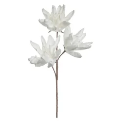 Happia dekorasjonsblomst 85 cm hvit