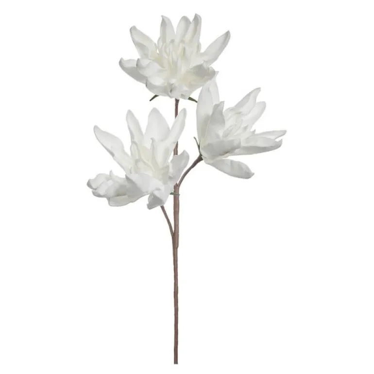 Happia dekorasjonsblomst 85 cm hvit