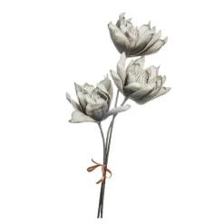 Happia dekorasjonsblomst skum 17x26 cm grå