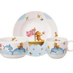 Happy as Bear barnesett 3 deler blå