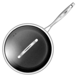 HaptIQ traktørpanne m/lokk 28 cm rustfri