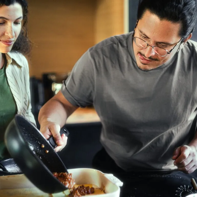 Hard Face keramisk traktørpanne m/lokk 24 cm