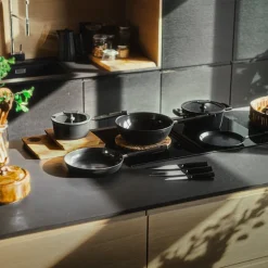 Hard Face keramisk traktørpanne m/lokk 24 cm