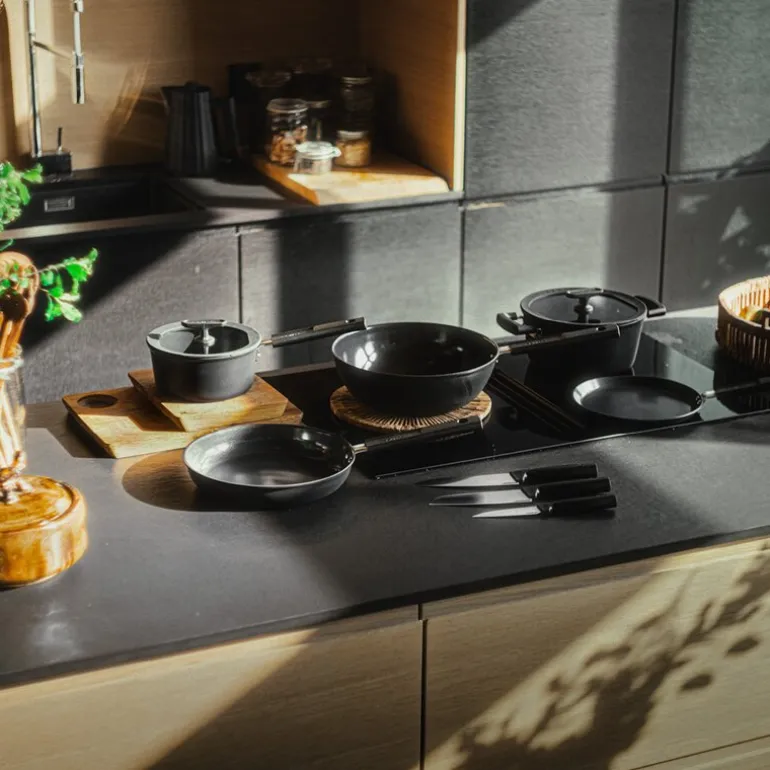 Hard Face keramisk traktørpanne m/lokk 24 cm