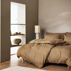 Harmoni sengetøy 140x220 cm gyllen beige