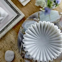 Harmonia skål 17,5 cm marmor hvit