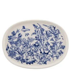 Haru servingsfat 17 cm mummi hvit/blå