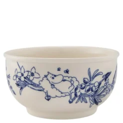 Haru skål 12 cm mummi hvit/blå