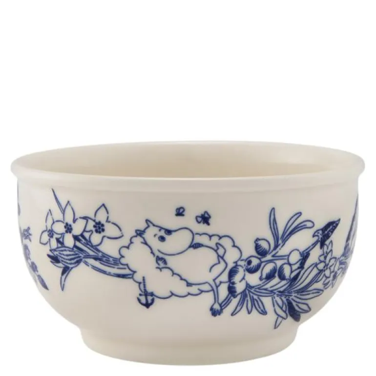 Haru skål 12 cm mummi hvit/blå